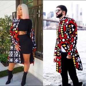 Longline Dashiki Cam Jacket